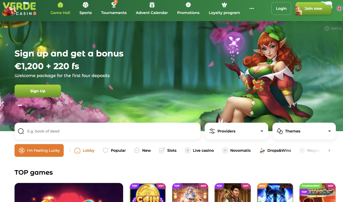Spielen Sie im Verde Casino und entdecken Sie die aufregende